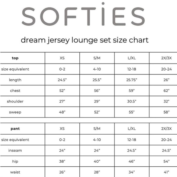 Softies Dream Jersey Lounge Set in Heather Gray sz S/M - Picture 8 of 8